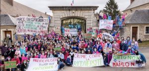 (blocage de Grignon le 17 mars 2021)